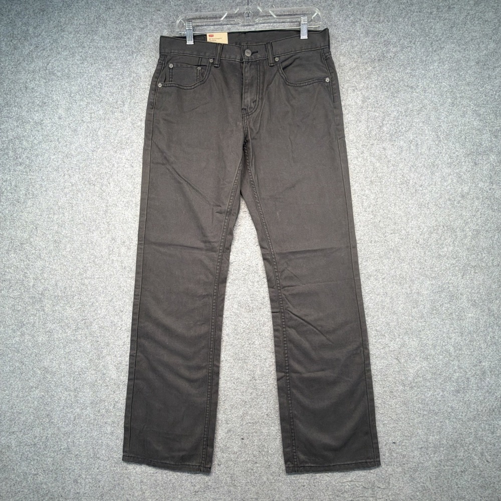 Levis Mens 559 Relaxed Straight 30x32 Gray Stretch Pants NWT